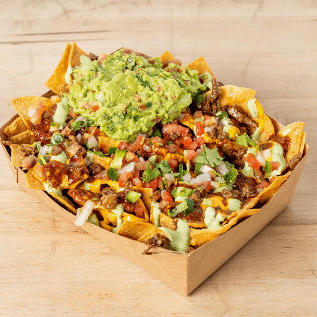 Mega Carne Asada Nachos.